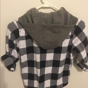 Columbia boys flannel shirt with hood